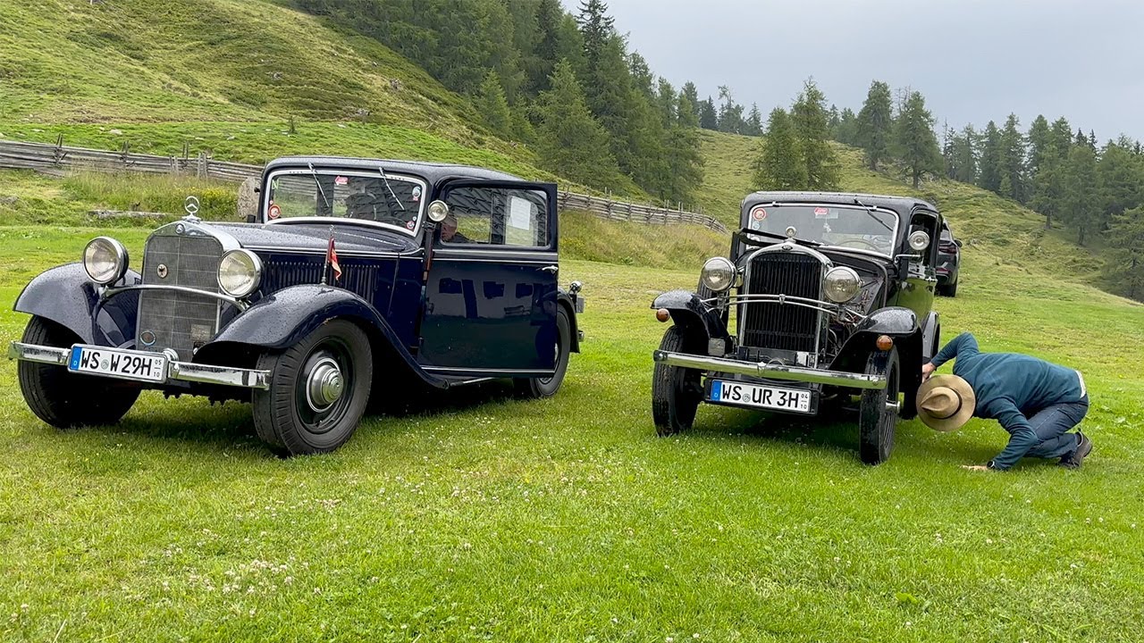 Nach Kärnten mit zwei Neunzigjährigen - Mercedes W21 und Opel 1210