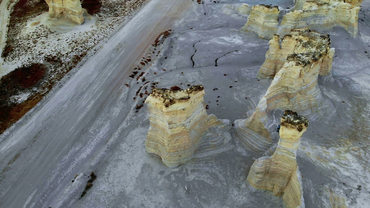 Monument Rock, Kansas by Drone
