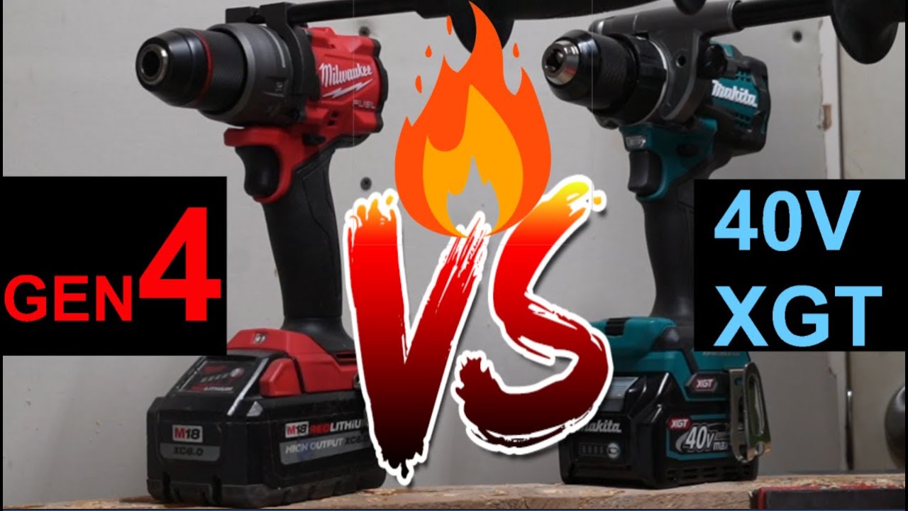 Milwaukee Gen 4 (2904)🔥 VS 🔥Makita 40V XGT (GPH01) Hammer Drills