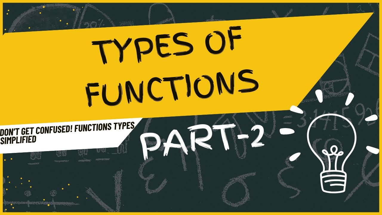 Types of Functions Part -2 | Quick & Easy Learning |NUST2026