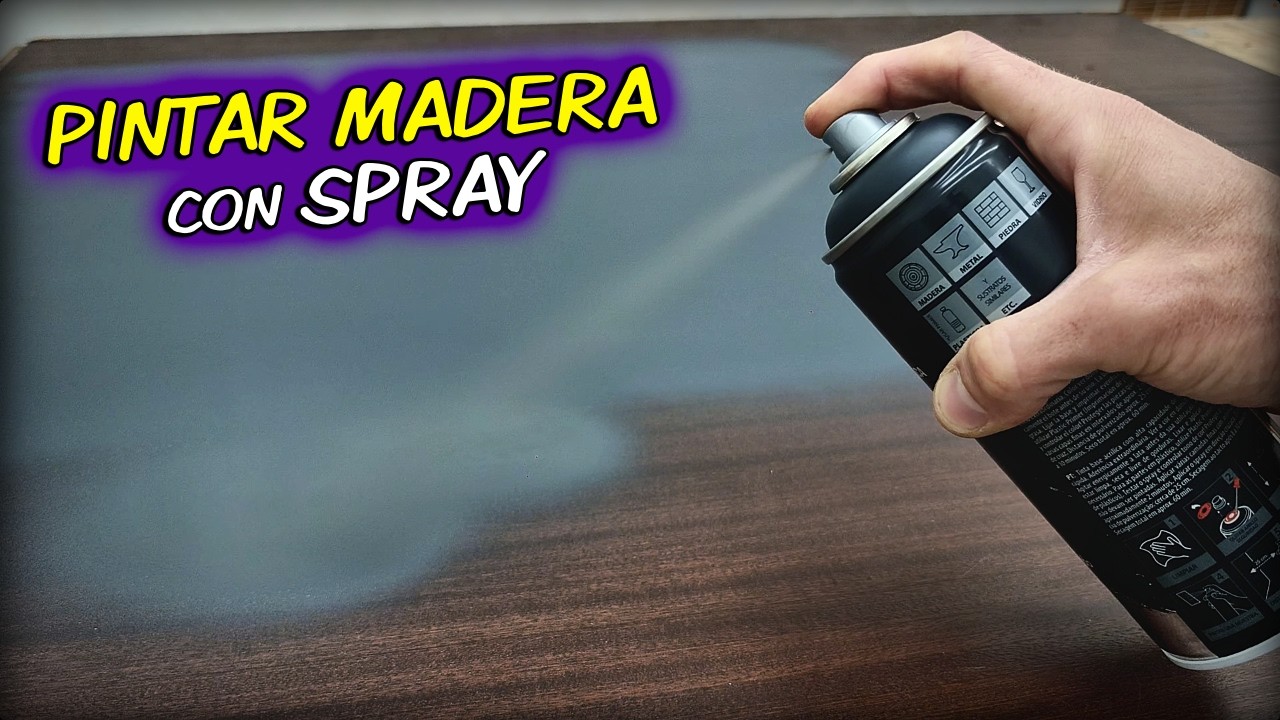 Como PINTAR MADERA con SPRAY