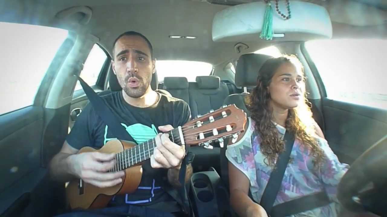 Car Sessions #7 Bon Iver - Blood Bank (cover by Alex Serra and Little N)