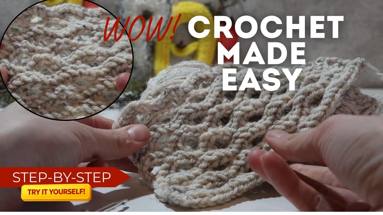 This Crochet Stitch Looks Hard — But It’s Easy (No Chart Needed)