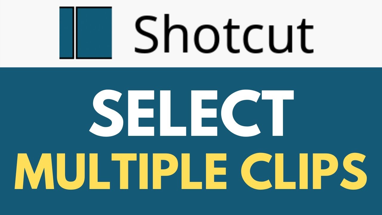 How To Select Multiple Clips in Shotcut | Handle Multiple Clips Like a Pro | Shotcut Tutorial