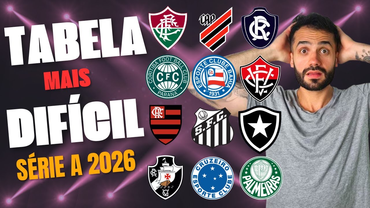 ESSES TIMES TÊM O INÍCIO MAIS DIFÍCIL NA TABELA DA SÉRIE A 2026!