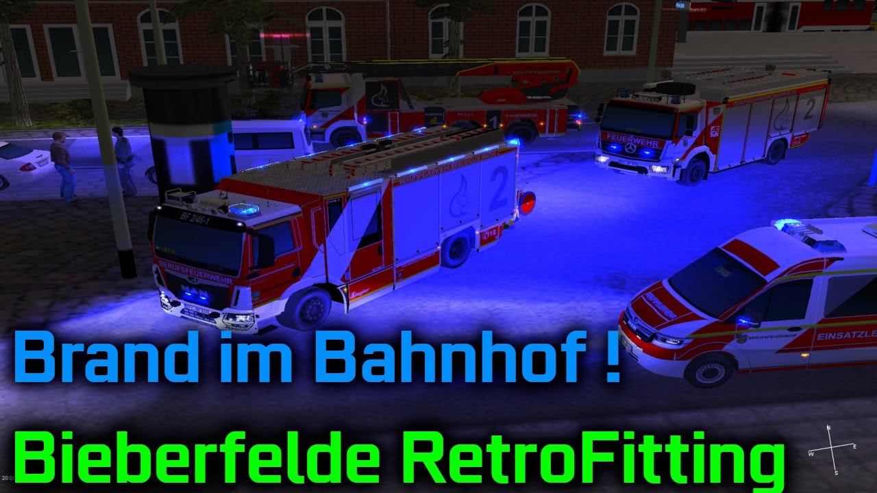 Großbrand im Hauptbahnhof - Evakuierung in letzter Sekunde ! | Bieberfelde RetroFitting