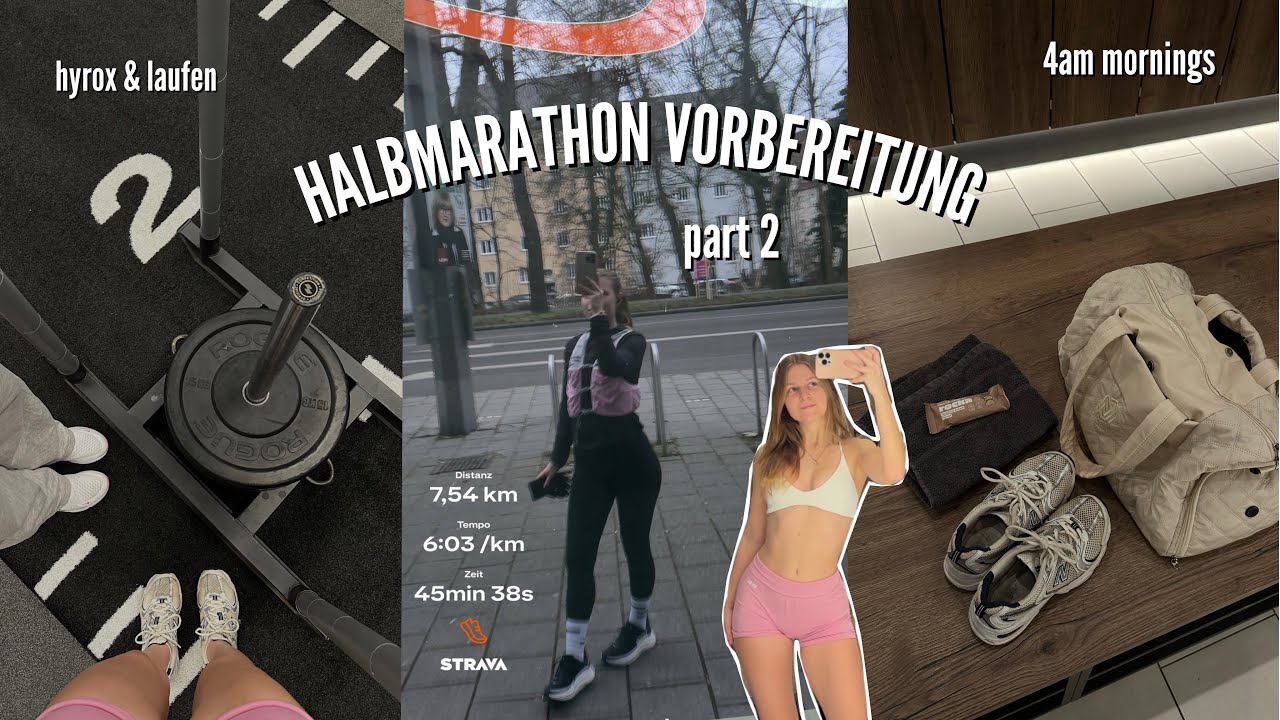 HALF MARATHON PREP: train with me, what I eat, hyrox, rocka taste test // Jojoslife 