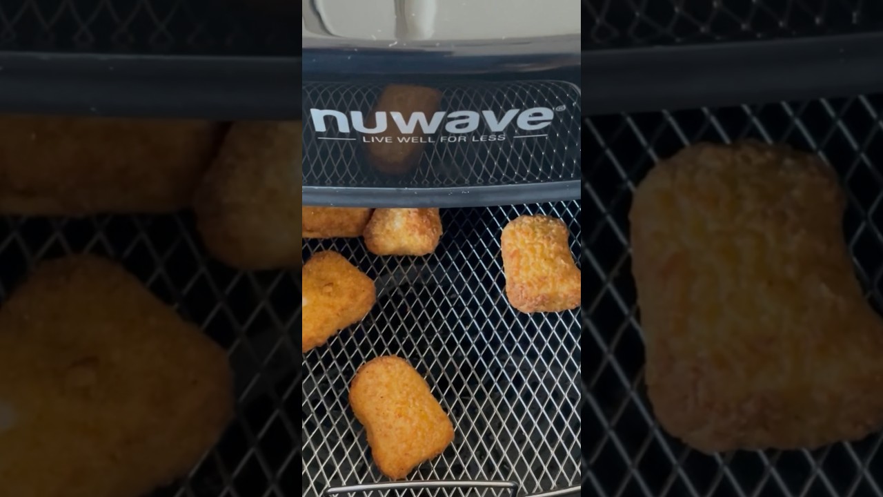 Nuwave brio air fryer, cook Nuggets #shorts