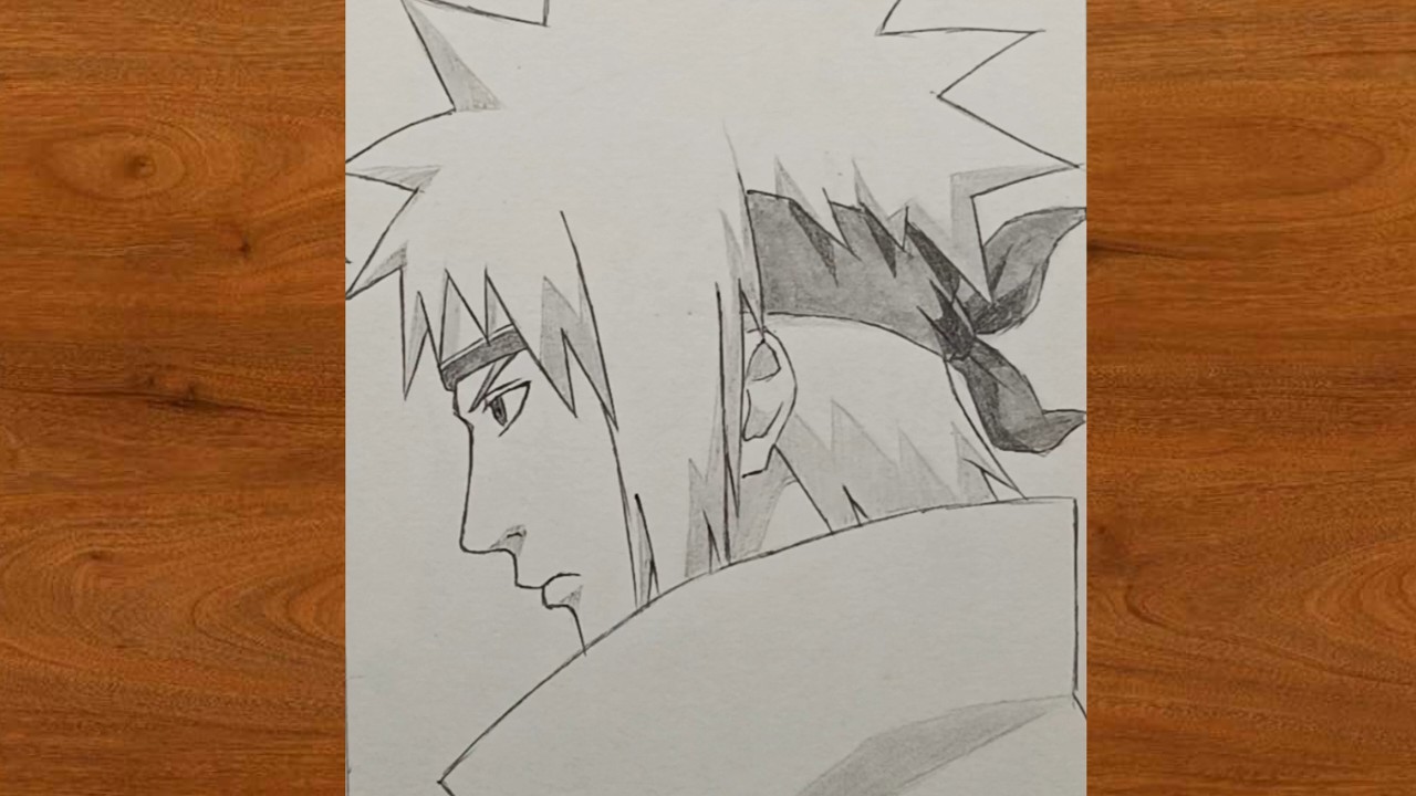 How to draw Yondaime Hokage