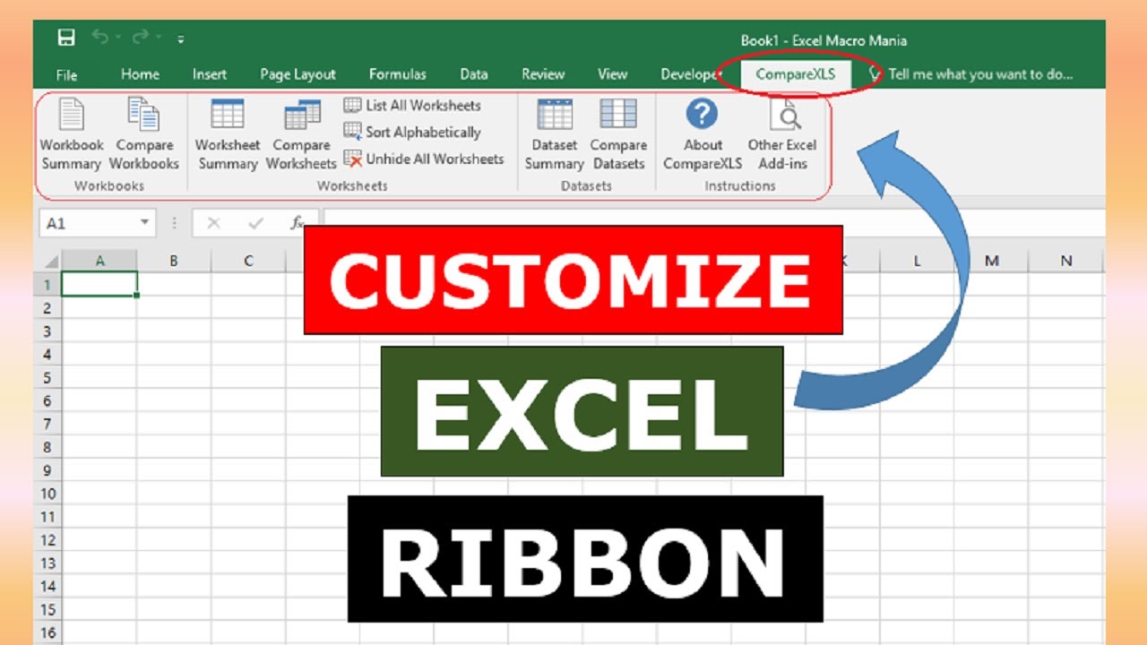 Customize Excel Ribbon - All You Need To Know