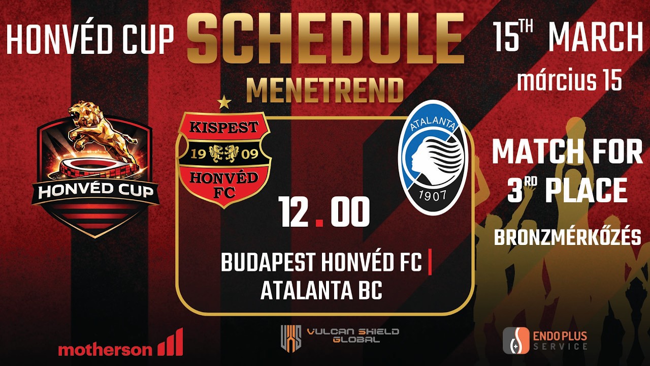 Budapest Honvéd FC - Atalanta BC, Honvéd Kupa, U15, Bronzmérkőzés - 2026.03.15.