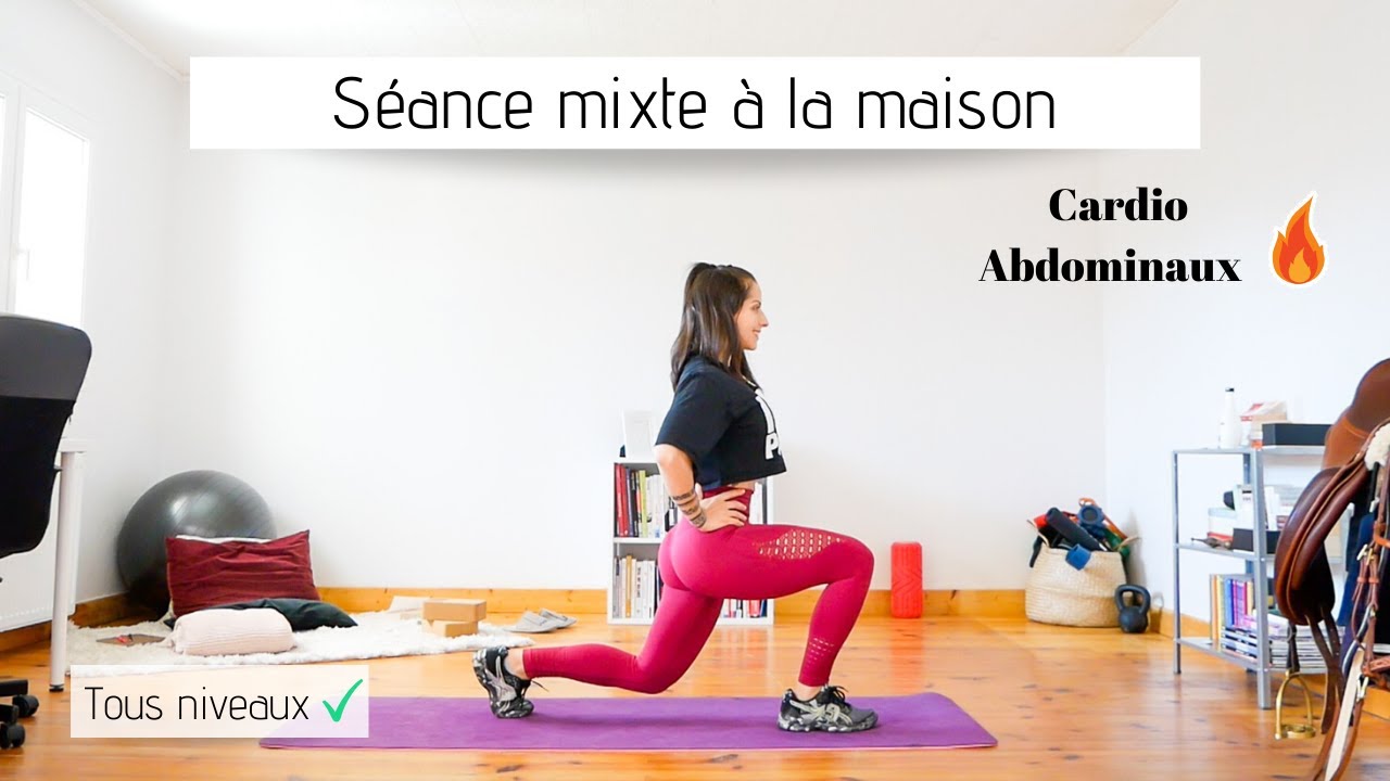 Séance mixte CARDIO (HIIT) & ABDOS ** Tous niveaux / Options sans impacts