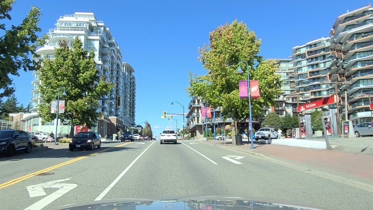 White Rock (City by the Sea) BC Canada Sept 2021  Driving in Metro Vancouver