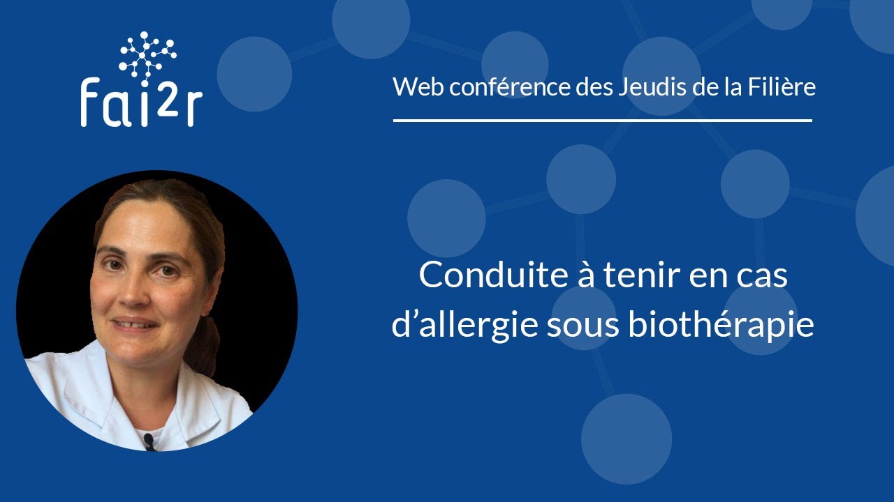 Conduite à tenir en cas d'allergie sous biothérapie