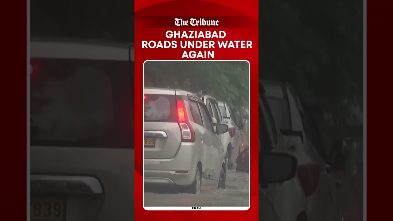 Ghaziabad Waterlogging: Incessant Rain Leaves Abhay Khand Roads Flooded, Commuters Struggle