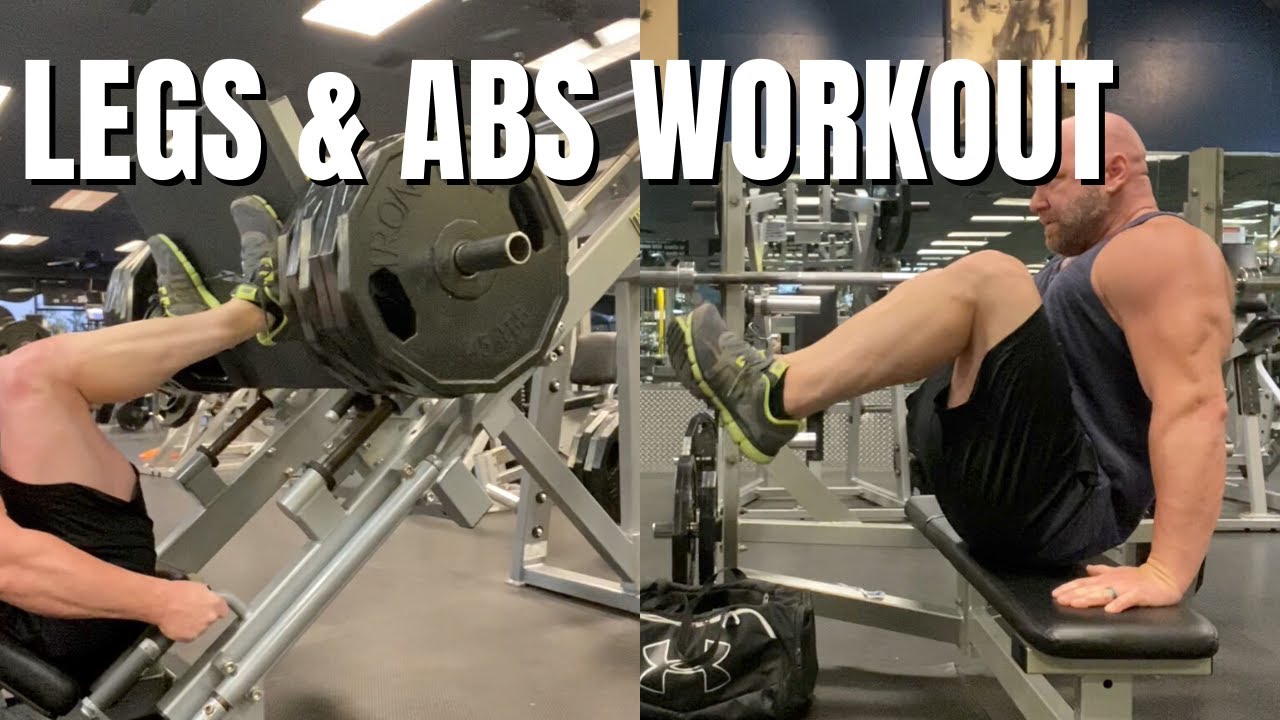 Legs an Abs Workout - Superset Routine