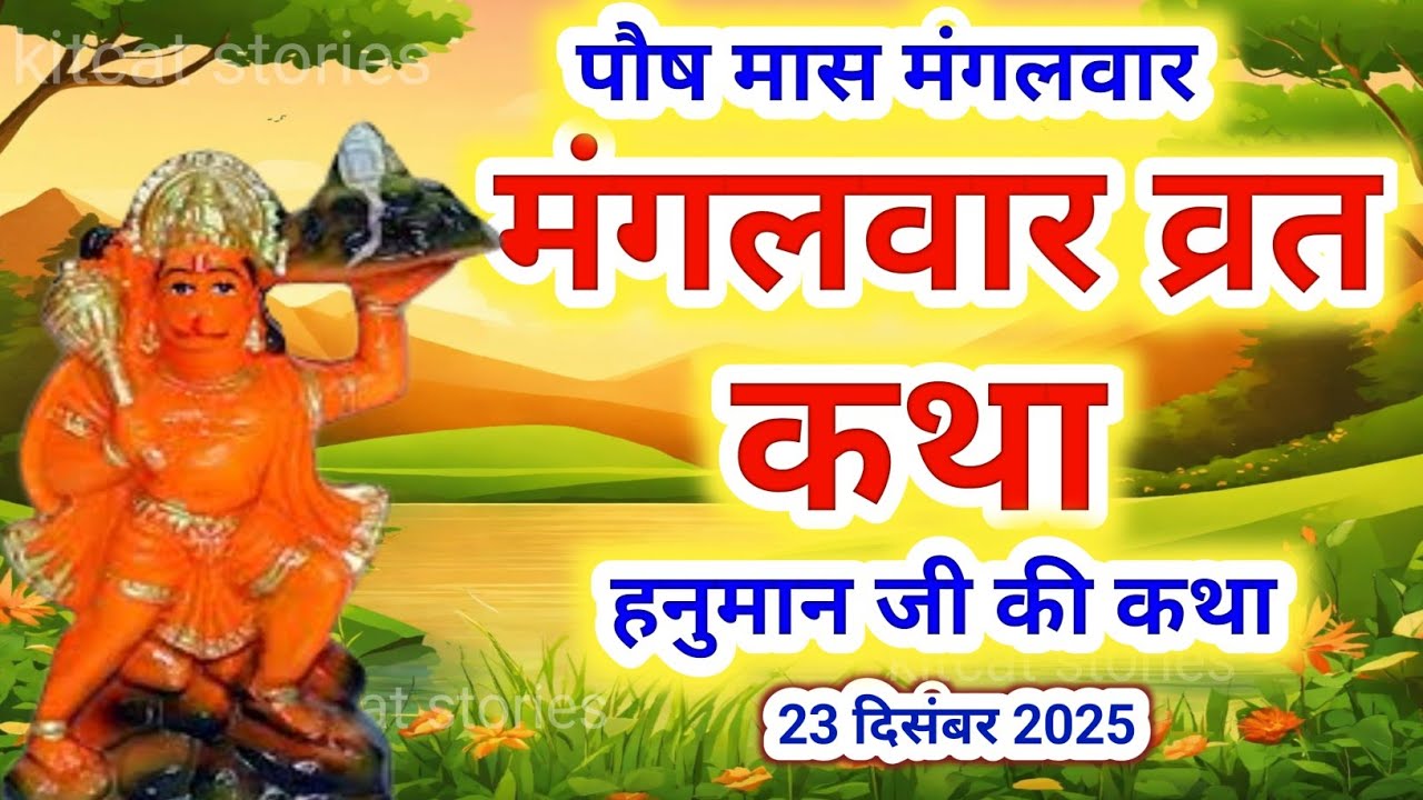 Mangalwar Vrat Katha | मंगलवार व्रत कथा | Mangalwar Vrat ki Kahani |Hanumanji ki katha budhwa mangal