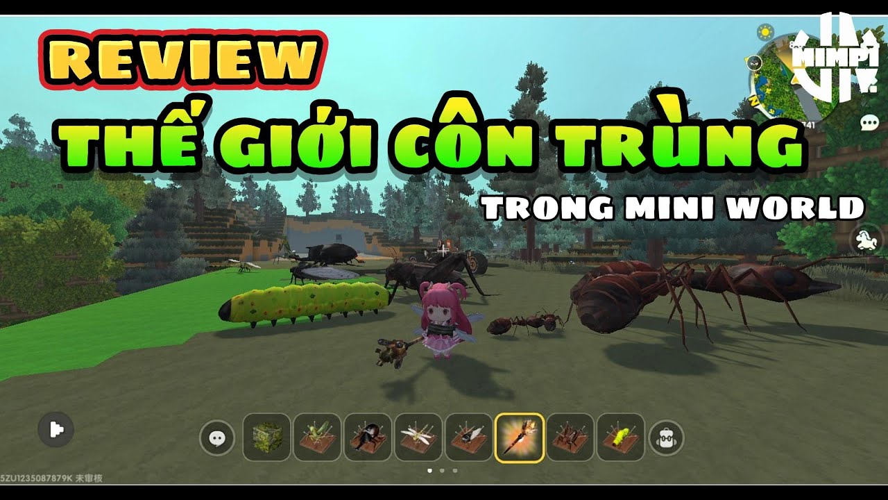 MwTQ: Review Thế giới Côn trùng trong Mini World - Gói mod bản Trung.