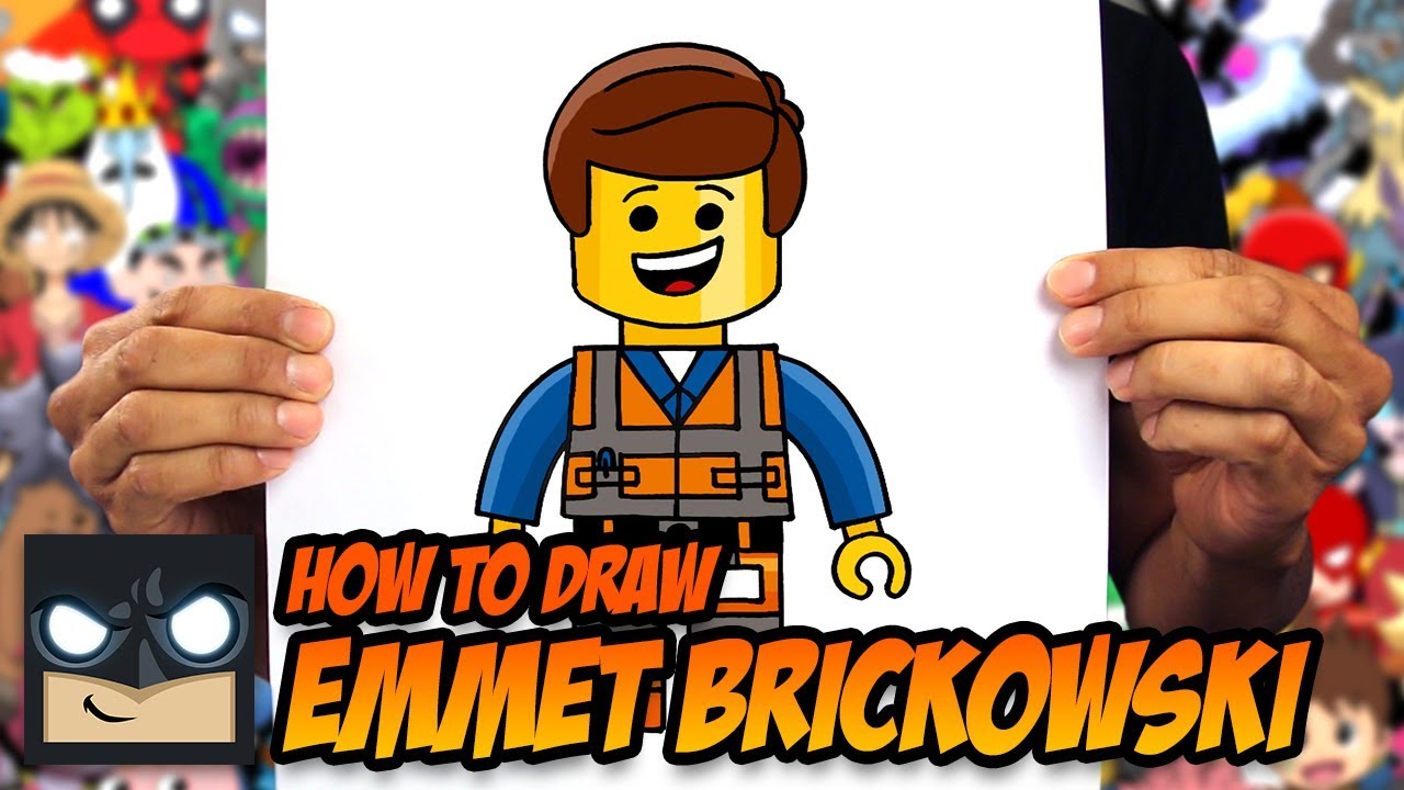 HOW TO DRAW EMMET BRICKOWSKI | LEGO MOVIE