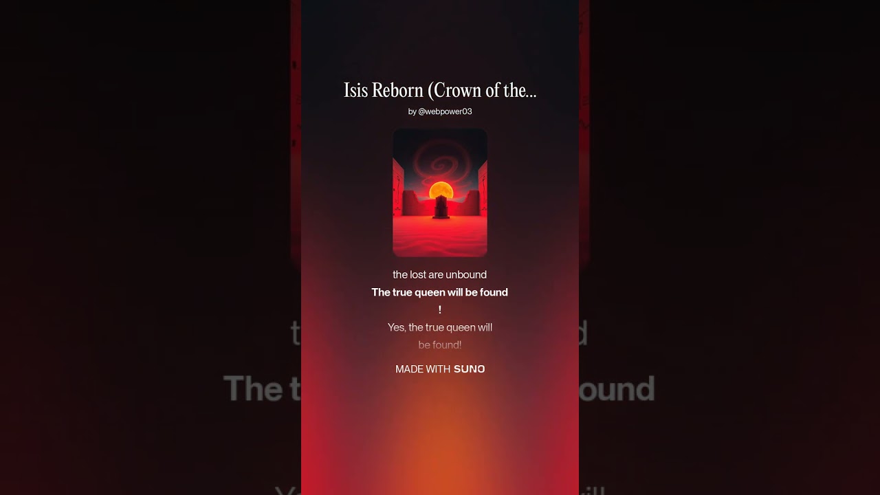 Isis Reborn Crown of the Black Sands