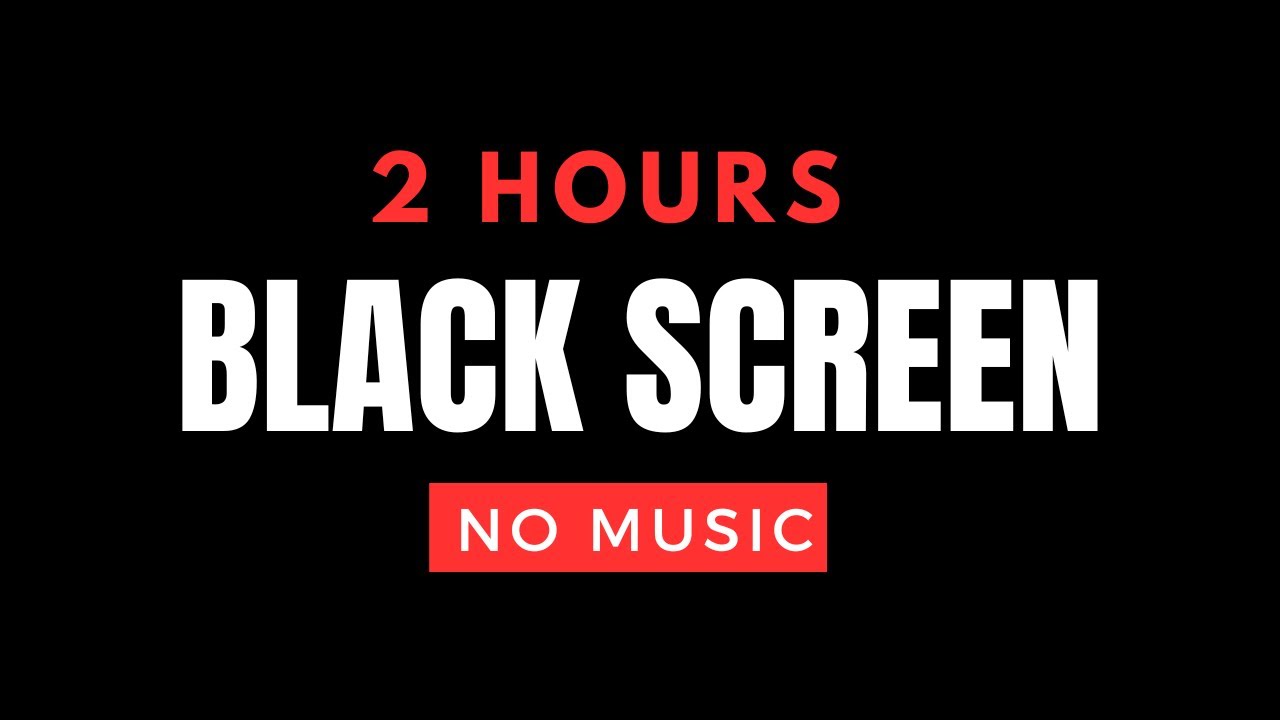 Black Screen - 2 Hours 4K | Bright Night Light | 2 Hours of Pure Black | Black Screen Test