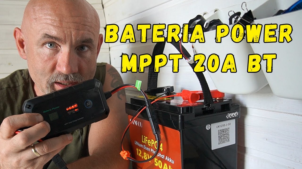 Jak zbudować mały off-grid ? Mały, mobilny kontroler MPPT Bateria Power 20A BT LiFePO4 , AGM i GEL