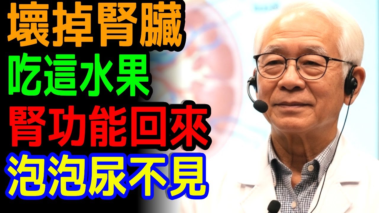30年資深腎臟科醫師親授：守護腎臟的8個關鍵習慣