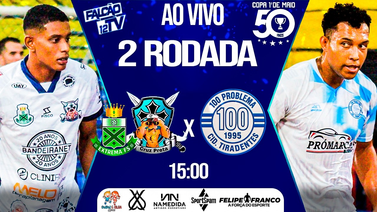 FUTSAL AO VIVO - EXTREMA/CRUZ PRETA x 100 PROBLEMA- 2° RODADA - COPA PRIMEIRO DE MAIO 2026