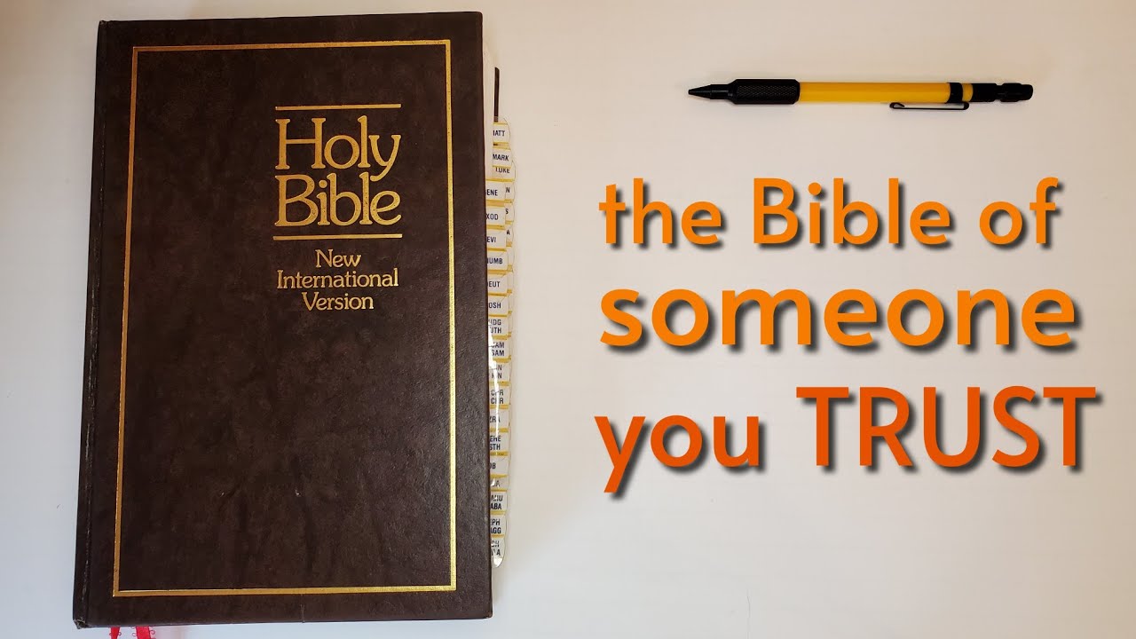 The Bible of Someone You Trust: the 1984 NIV and its Owner