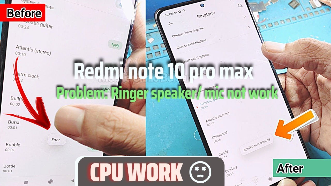 redmi note 10 pro max sound not working solution !