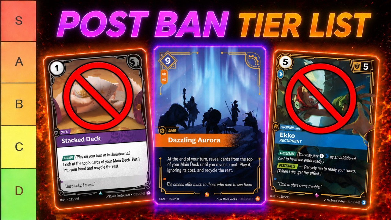 HUGE META Changes! | Riftbound Post-Ban Tier List