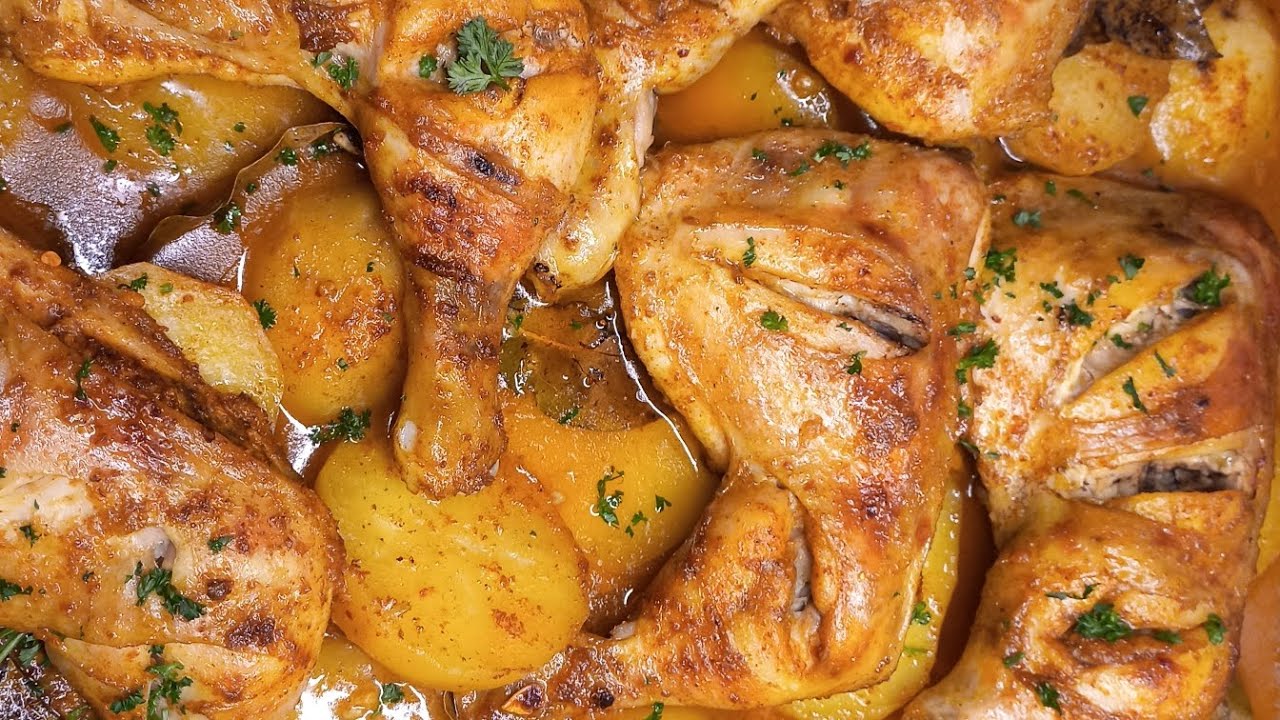 FRANGO COM BATATAS ASSADO NO CARIL SUPER DELÍCIOSO E FÁCIL DE FAZER