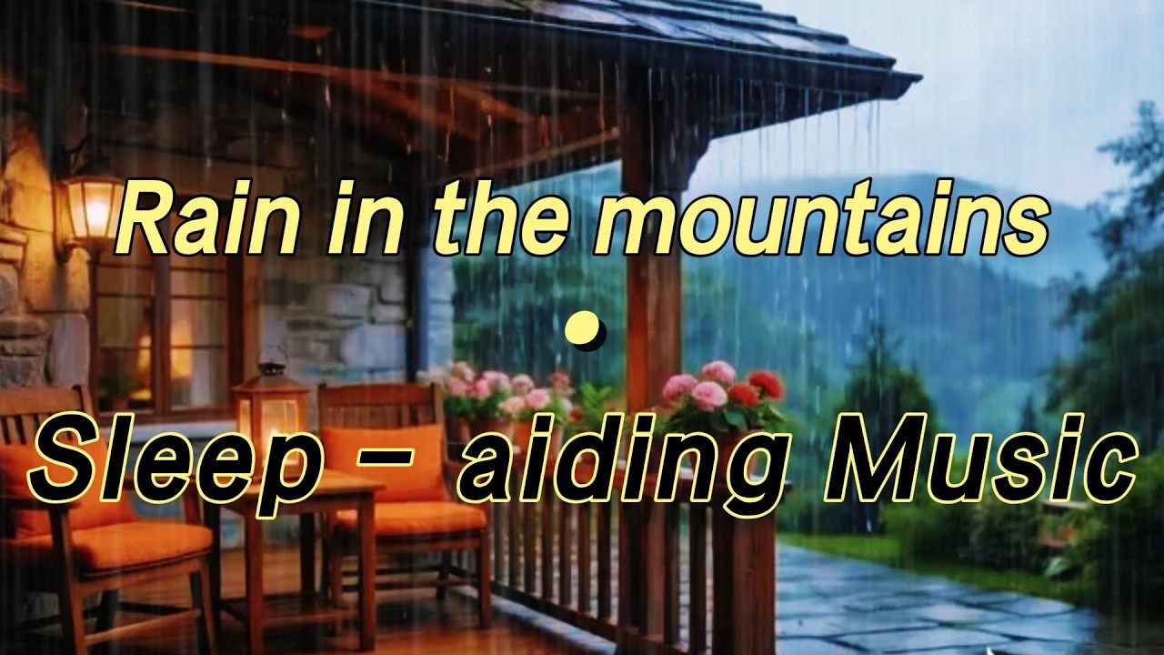 Mountain Cabin + Rain Sounds, Comfortable Sleep - inducing Music.#funny #relax #sleep #music