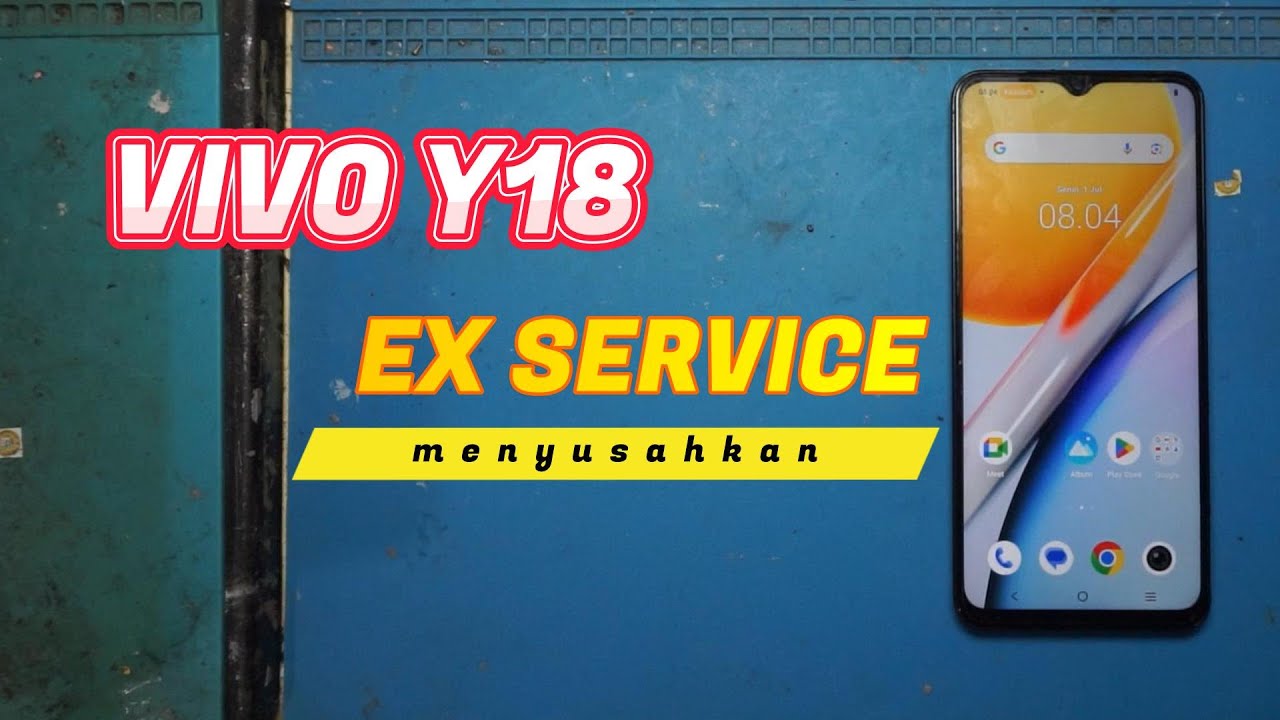 vivo y18 mati total ex service berat  ganti emmc only