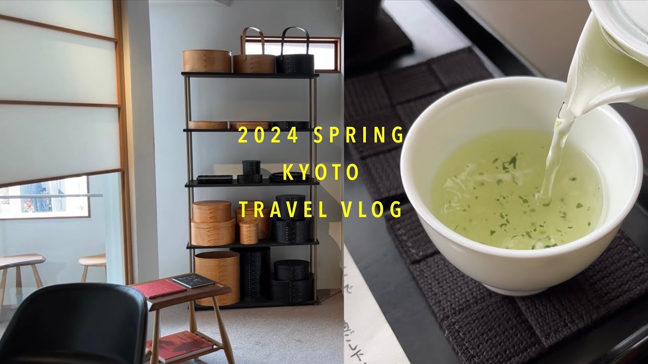 Kyoto vlog | 일본인이 추천하는 맛집 샵 카페 / 아라시야마 카이세키 요리, 토라야 카페에서 와가시 & 녹차, 이후지 작가님의 셰이커박스 / 교토 당일치기 여행 브이로그