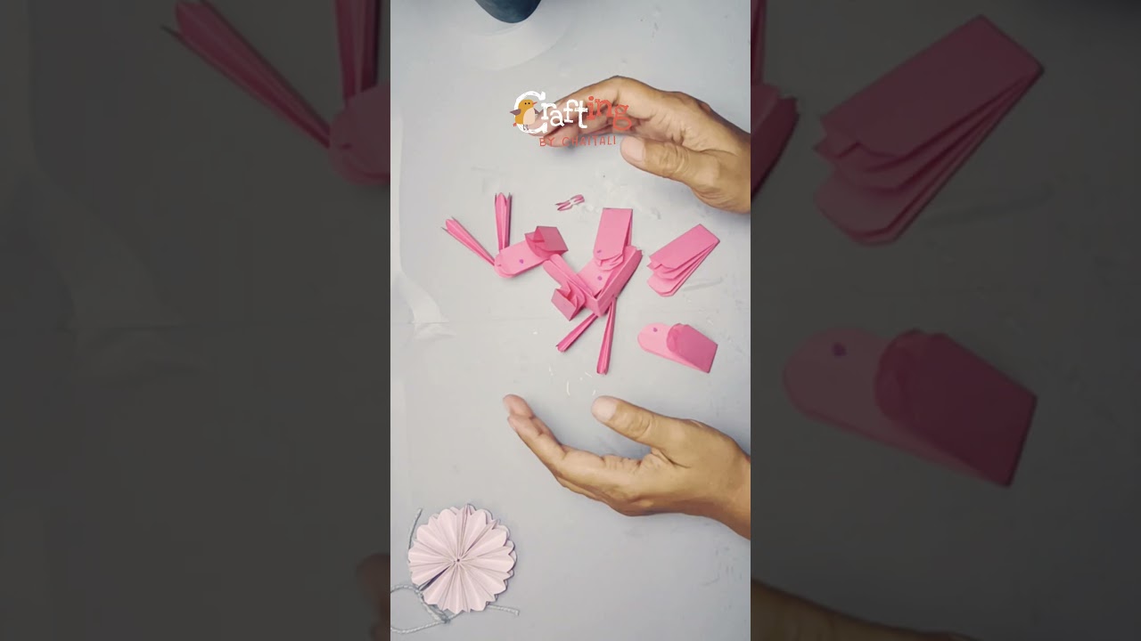 Paper Flower #1 #diy #craftingforbeginners  @crafterchaitali ​
