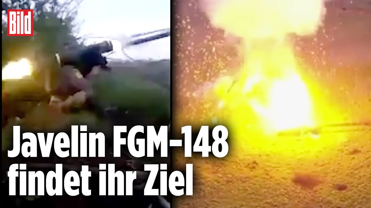 Javelin-Panzerfaust zerst&ouml;rt russischen Panzer | Ukraine-Krieg