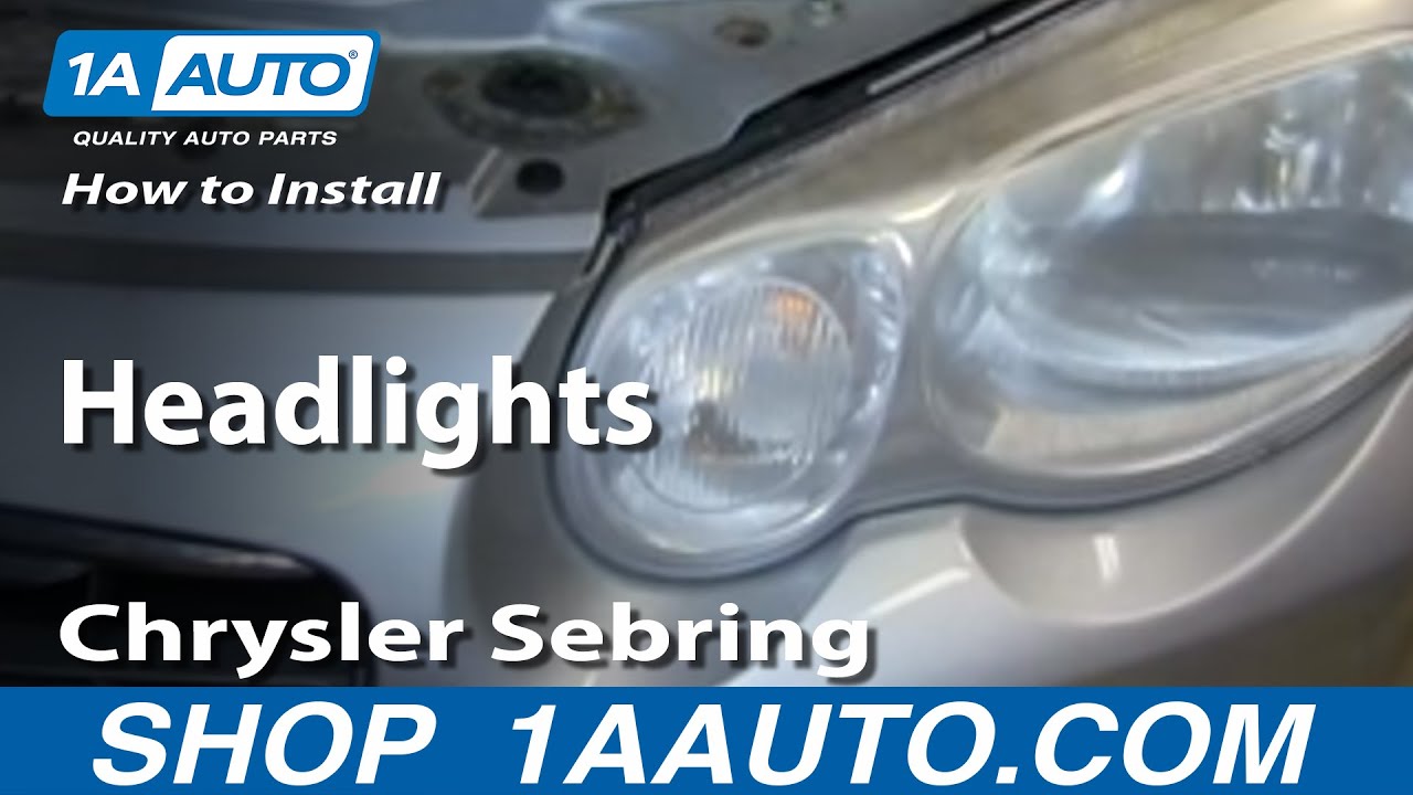 Как заменить фару 04-06 Chrysler Sebring