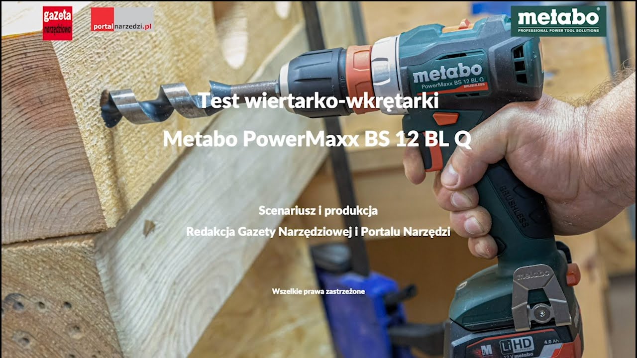 TEST WIERTARKO-WKRĘTARKI METABO POWERMAXX BS 12 BL Q