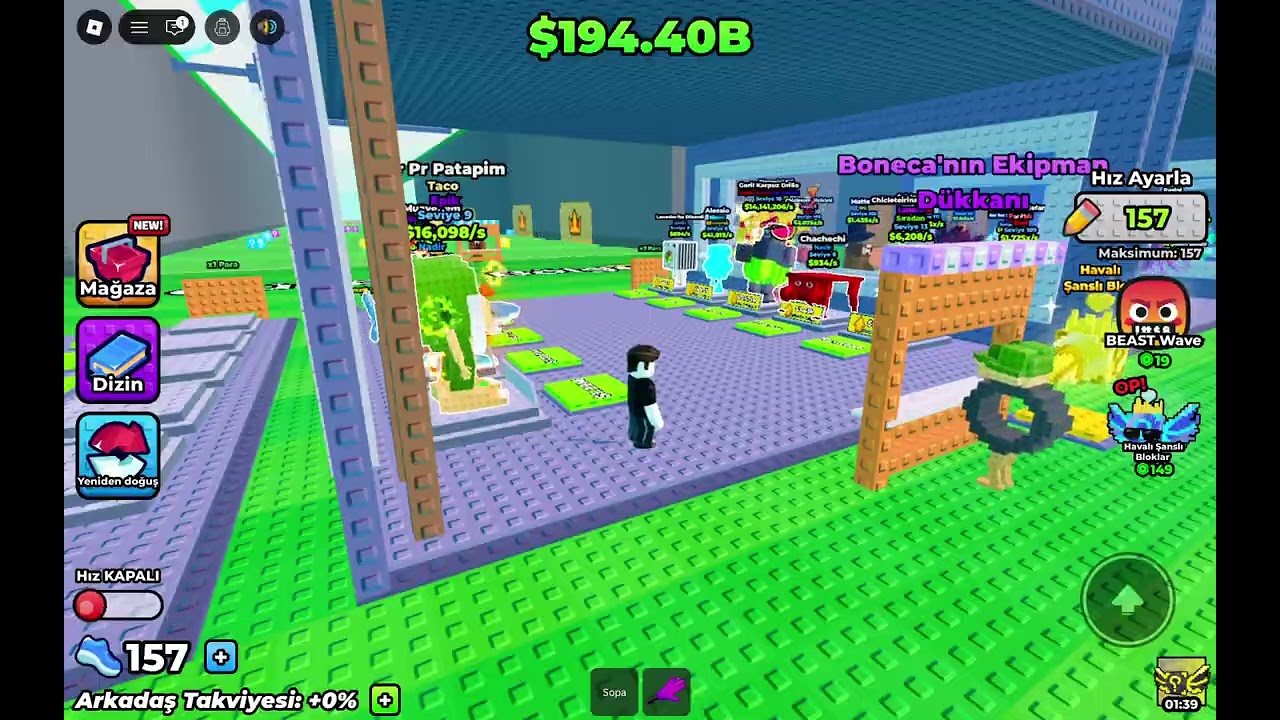 ROBLOX Dalgalardan bir Şanslı Blok Çal Oynuyoruz