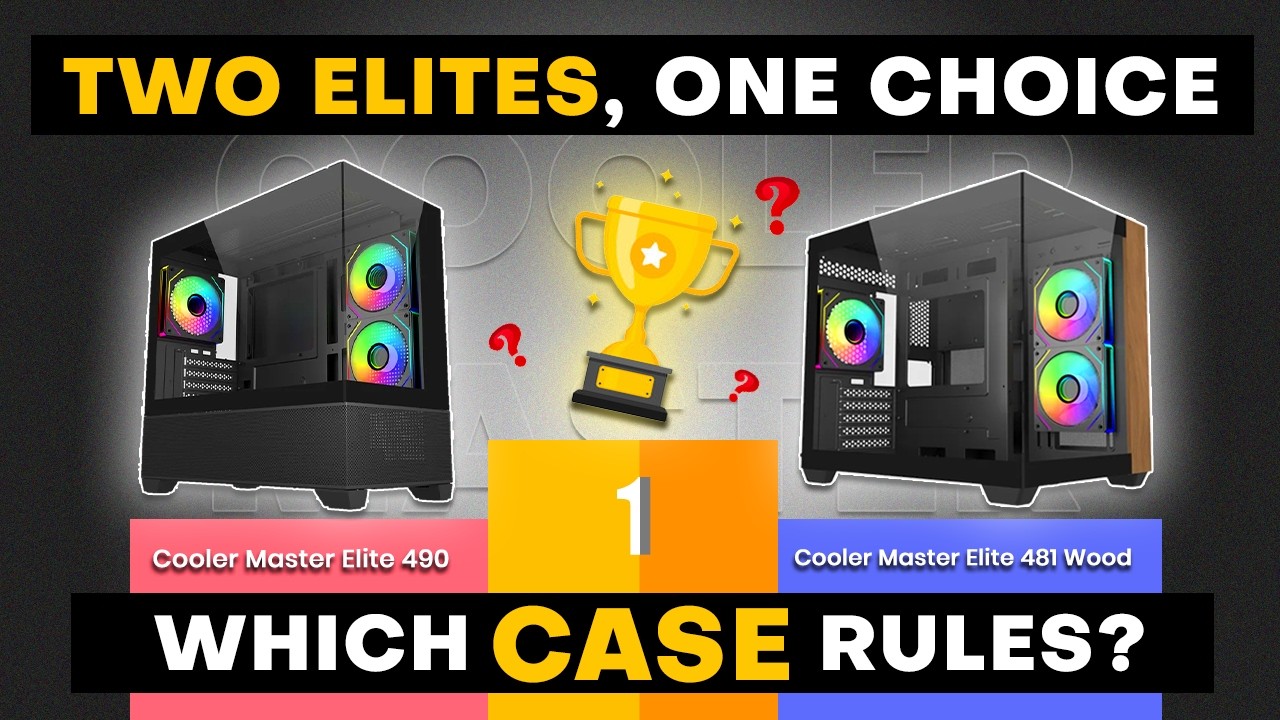 Сочетание лучшего современного дизайна по выгодной цене 👌CoolerMaster Elite 481 и 490