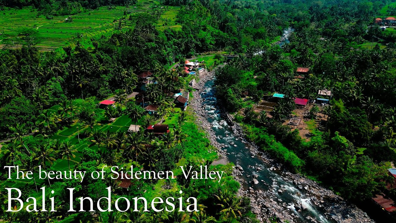 Sidemen Bali - The Undiscovered Paradise from above - Rice terraces