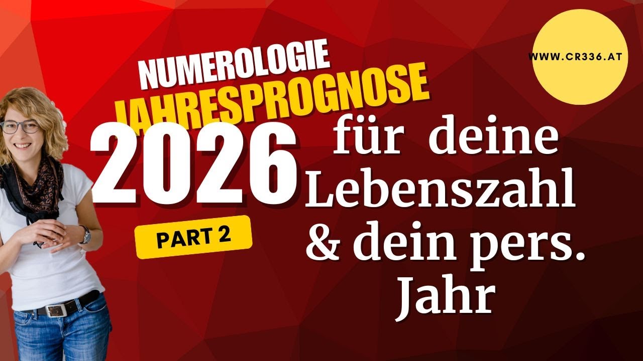 𝟐𝟎𝟐𝟔 𝐟&uuml;𝐫 👉𝐝𝐞𝐢𝐧𝐞 𝐋𝐞𝐛𝐞𝐧𝐬𝐳𝐚𝐡𝐥 & 𝐝𝐞𝐢𝐧 👉𝐩𝐞𝐫𝐬. 𝐉𝐚𝐡𝐫 in der Numerologie