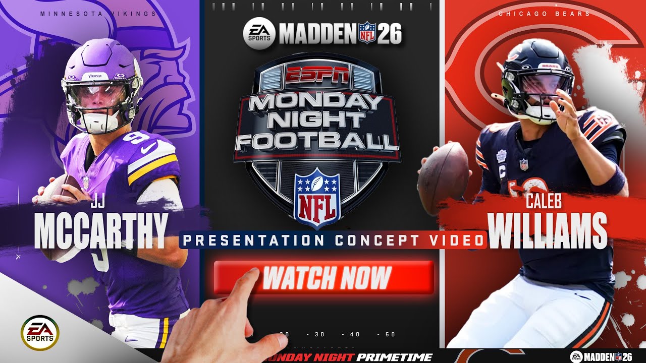 Madden 26 | Monday Night Primetime (ESPN) Vikings vs. Bears (Concept)