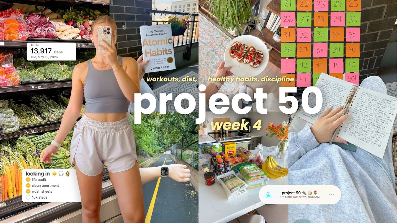 Меняю свою жизнь за 50 дней 👟 Project 50, неделя 4: дисциплина, баланс и полезные привычки
