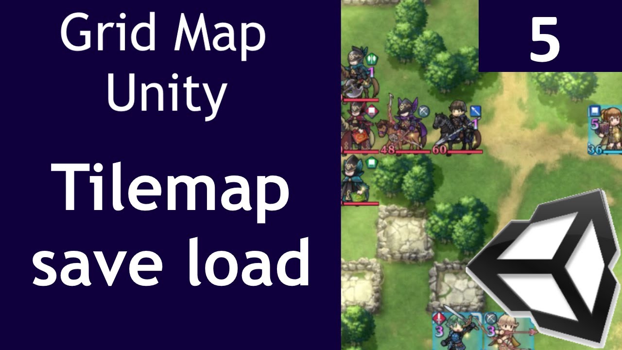 Grid Map system in Unity Episode 5 How to save and load your tilemap at runtime and in the editor