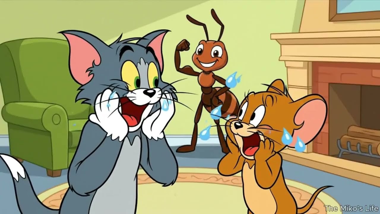 Tom & Jerry Meet a Smart Little Ant 🐜😱 | Funniest Cartoon Chase Ever | Kids Animation