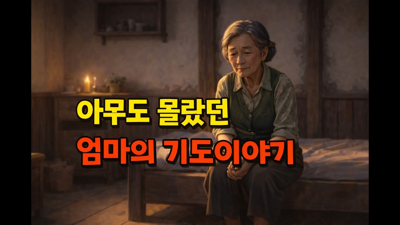 아무도 몰랐던 엄마의 기도이야기