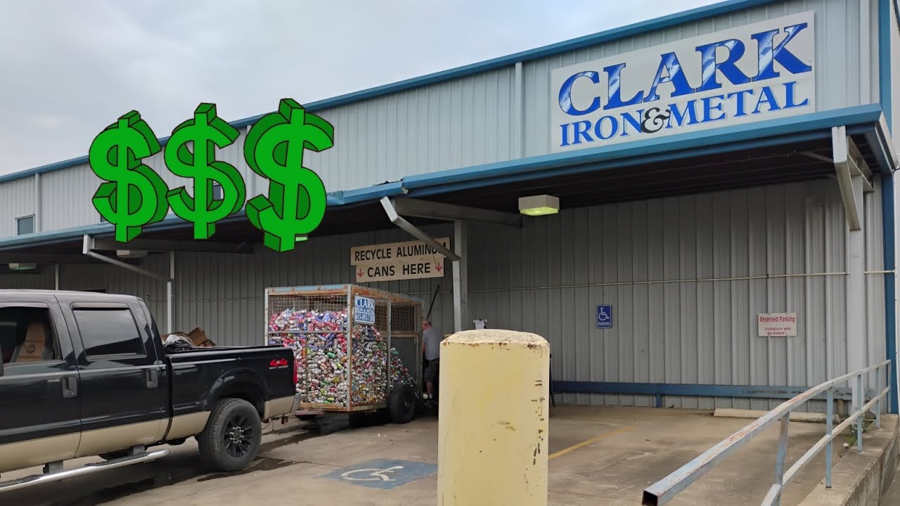 Selling Aluminum Cans at Clark Iron and Metal // Current Price is $0.90 Cents Per Pound !!!