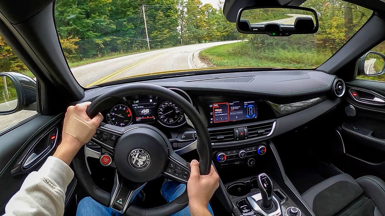 2021 Alfa Romeo Giulia Quadrifoglio - POV Test Drive (Binaural Audio)